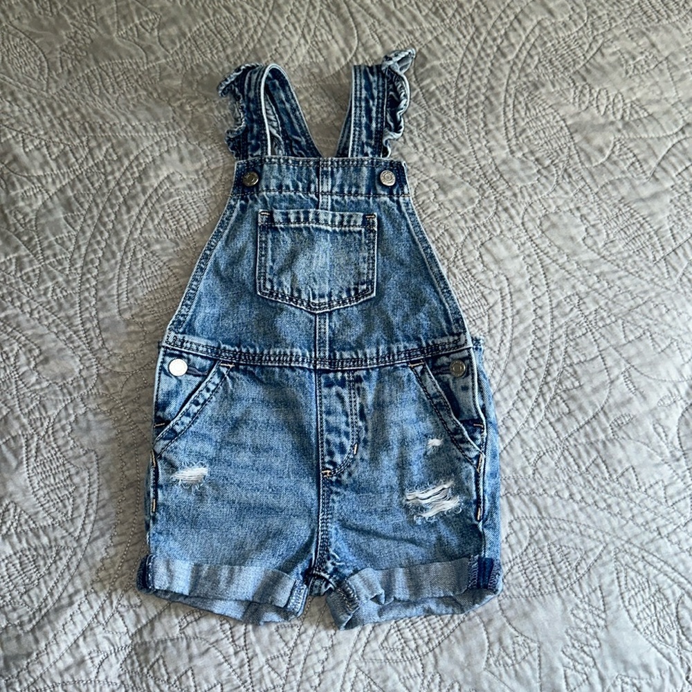 Baby GAP jean overalls toddler girl
